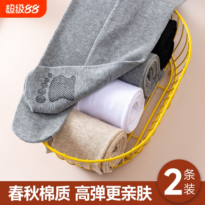 儿童连裤袜春秋薄款女童打底裤宝宝打底袜灰色韩版秋冬外穿加绒款