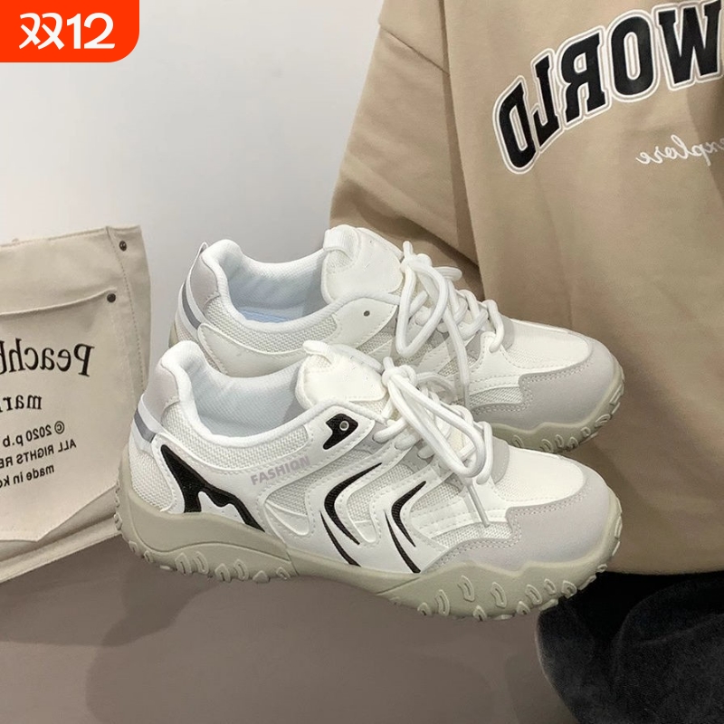 品牌断码运动鞋女2025秋季新款网面透气休闲薄款时尚百搭轻便耐磨