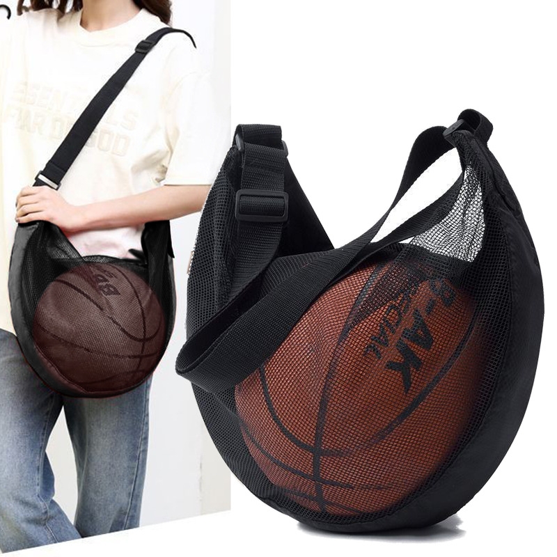 T篮球袋B1pl001-单肩篮球包收纳袋网兜轻便户外出行运动训练学生