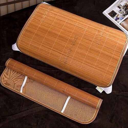 夏季竹席枕席竹枕头披片枕片学生凉席枕披单人藤条面枕巾枕套睡眠