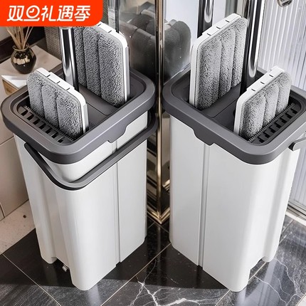 2024新款平板拖把家用一拖净拖布免手洗懒人水桶一体墩布拖地神器