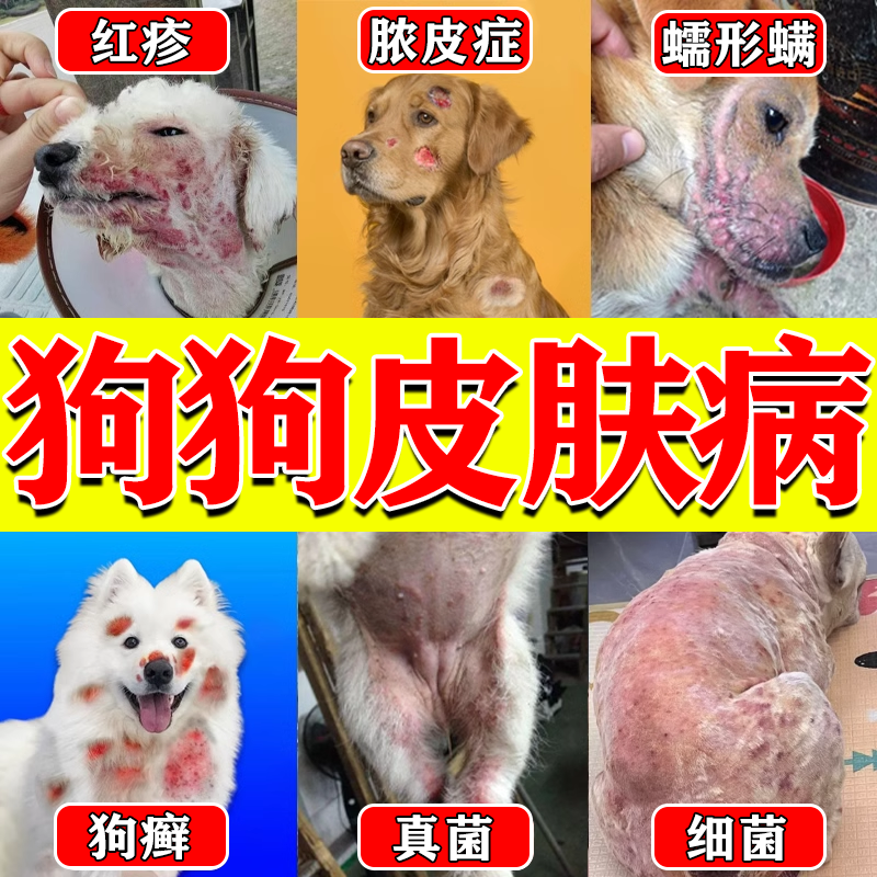 狗狗皮肤病外用药治疗狗癣真菌感染脱毛螨虫皮炎狗藓宠物专用喷剂