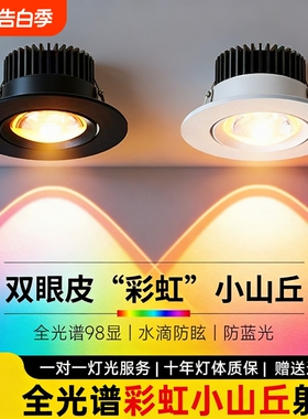 彩虹小山丘射灯嵌入式筒灯客厅走廊家用led灯新款洗墙灯吊顶灯具