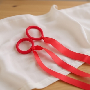 超萌儿童哪吒头饰演出头发饰品发带超仙女孩cos表演女童红色发绳