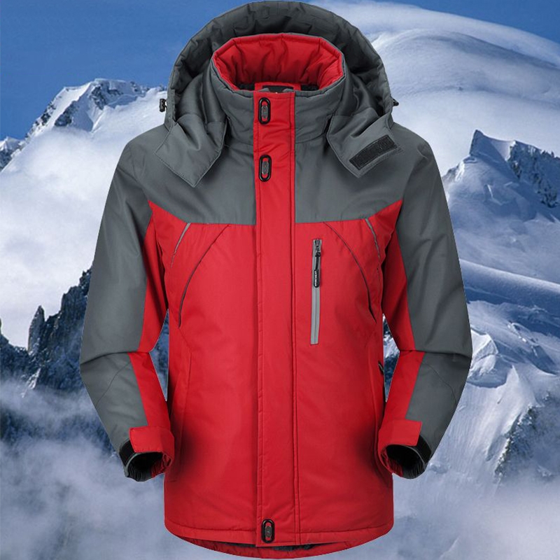 冲锋衣外套男士冬季加厚加绒棉袄棉服工作服防风防水中年劳保棉衣