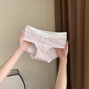 日系少女生甜美中腰透气三角短裤 内裤 女士纯棉抗菌全棉裆2025新款