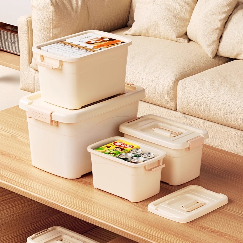 加厚塑料收纳箱特大号衣服玩具整理箱有盖储物箱多规格