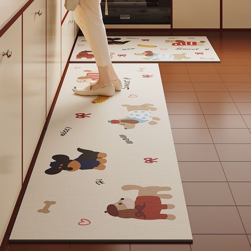 硅藻泥厨房防滑防油地垫长条吸水垫专用防水地毯脚垫免清洗免洗