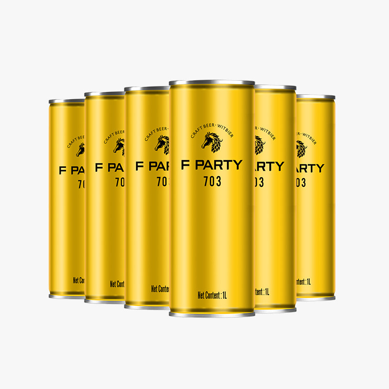 「FENDI CLUB 703锐马&middot;比利时小麦白啤 1000ml*6罐精酿黄啤」
