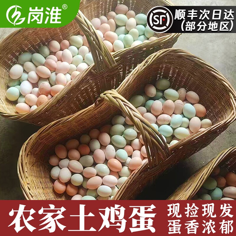 岗淮新鲜土鸡蛋正宗农家散养新鲜鸡蛋柴鸡蛋草鸡蛋笨鸡蛋乌鸡蛋
