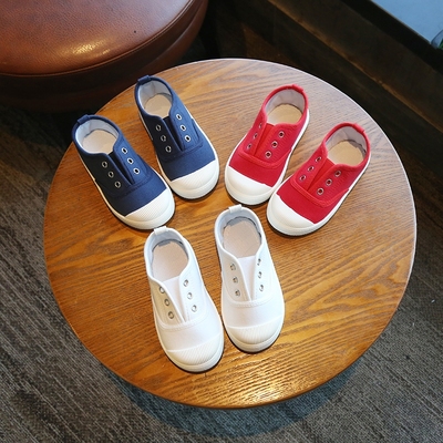 春秋休闲儿童儿童帆布鞋