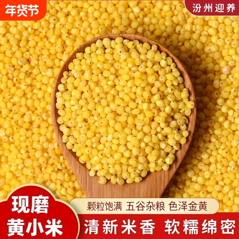 农家黄小米五谷杂粮新鲜软糯小米当季袋装米粥浓米油香稠年货节