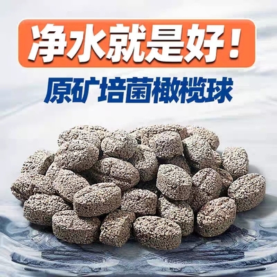 鱼缸过滤材料细菌屋滤材火山石陶瓷环用过滤器橄榄球生化净水生态