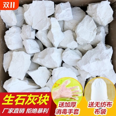 惠灰生石灰块杀菌消毒鱼塘养殖