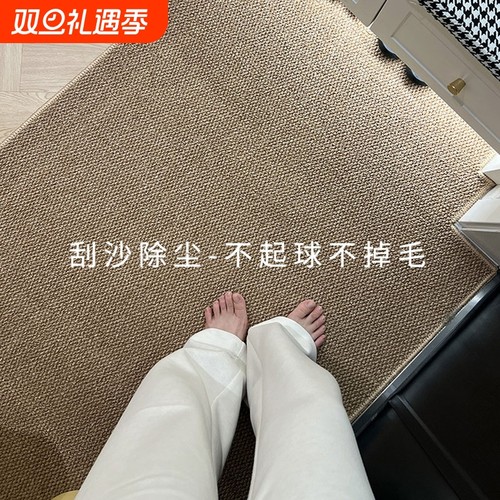 纯色仿剑麻入户门地垫地毯门垫
