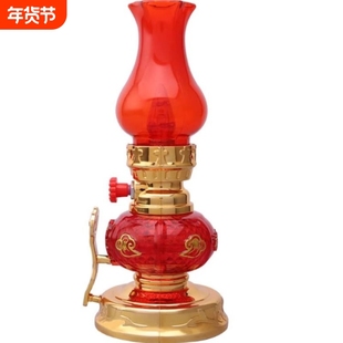 LED红色电子神台灯家用插电油灯供佛财神灯供灯电池煤油灯灯泡