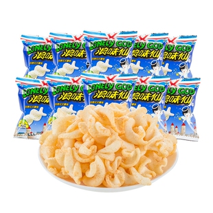 旺旺浪味仙蔬菜味散装小包装花式薯卷约10g*10袋起