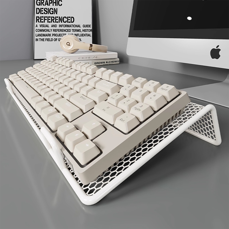 键盘托架办公桌悬浮增高支架工位简易倾斜托盘桌面机械键盘抬高垫