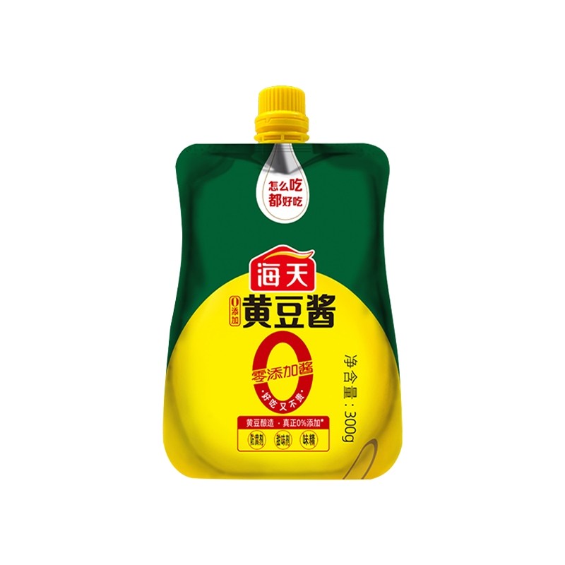 海天0添加黄豆酱300克*1袋,粮油调味/速食/干货/烘焙,豆瓣酱/豆酱/黄豆酱,淘宝优惠券,粉丝福利购,淘宝优惠卷