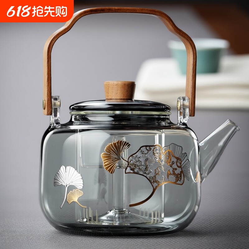 玻璃煮茶壶2026新款围炉家用提梁壶耐高温明火电陶炉烧水壶套装
