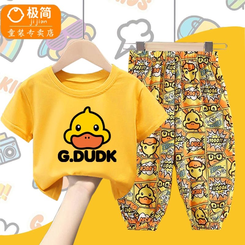 夏季套装新款洋气儿童短袖防蚊裤
