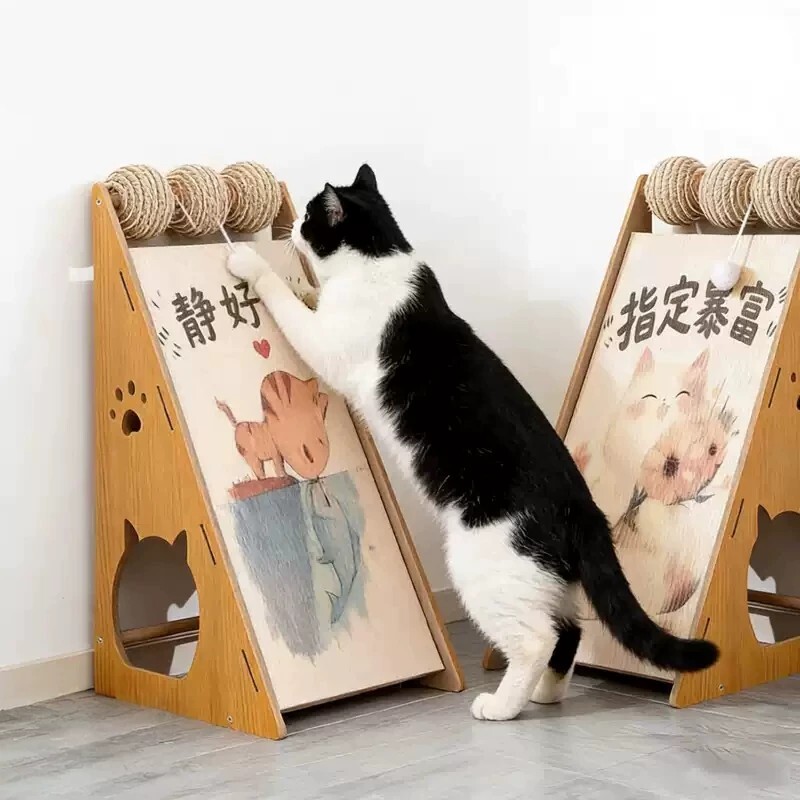 猫抓板立式猫抓窝猫爪板耐磨耐抓大型瓦楞纸磨爪猫咪玩具