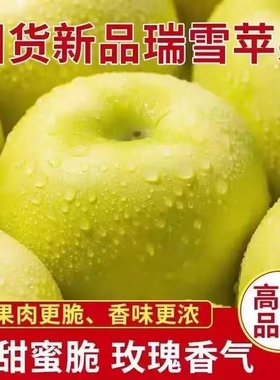 正宗瑞雪苹果新鲜当季现摘头茬3斤9斤大果脆甜孕妇水果青苹果整箱