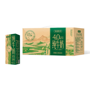 宁夏塞北牧乡4.0蛋白纯牛奶200mlx10盒高钙牧业高原早餐生牛乳