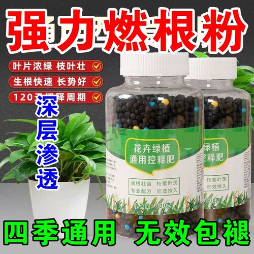 花卉通用控释肥营养肥多肉颗粒缓释肥发财树氮磷钾复合肥养花土F
