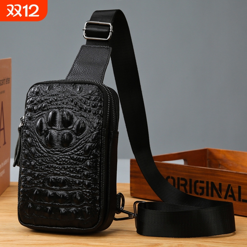 胸包男士斜挎包单肩防水牛津布运动休闲小跨包背包男包包随身便携