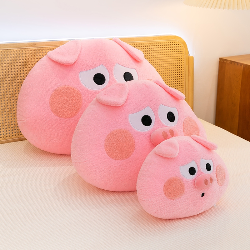 可爱呆萌小猪毛绒玩具抱枕布娃娃