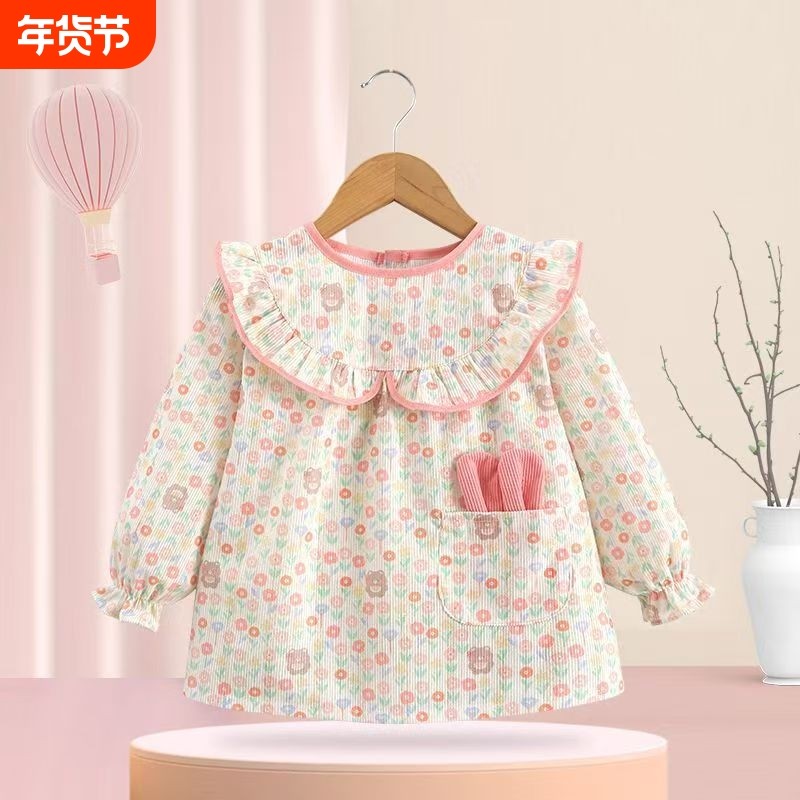 宝宝罩衣秋冬防水防脏洋气外穿儿童围裙罩衫幼儿园吃饭围兜反穿衣,童装/婴儿装/亲子装,反穿衣/罩衣,淘宝优惠券,粉丝福利购,淘宝优惠卷