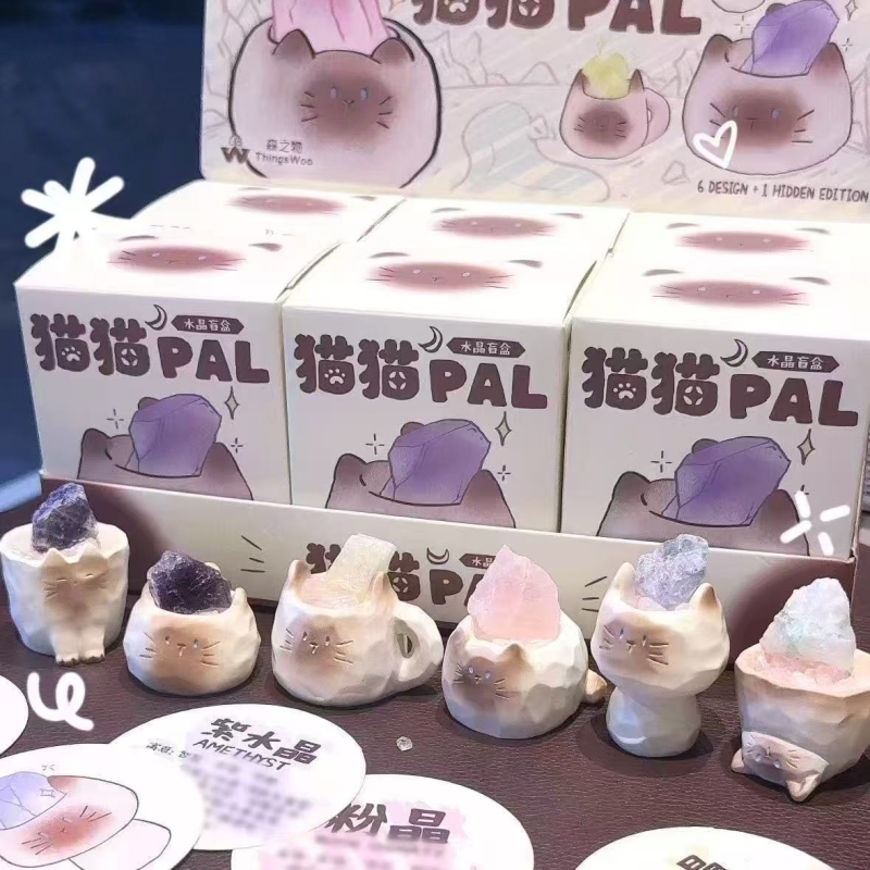 猫猫PAL盲盒摆件可爱扩香石礼物