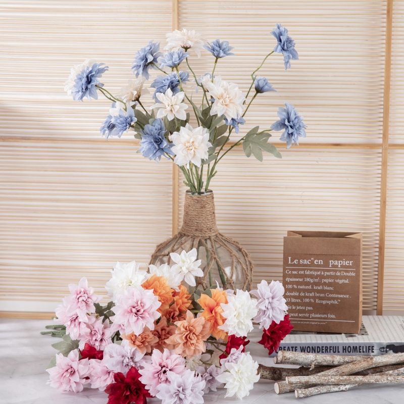 绪美小丽花仿真花假花绿植物婚庆装饰工艺品INS风MW97001