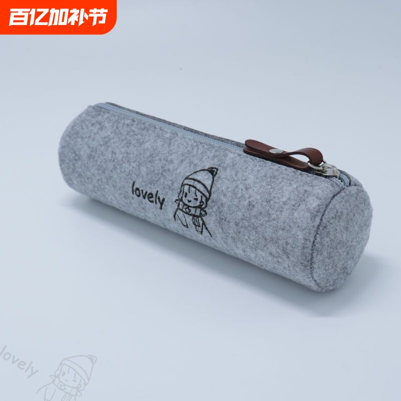 可爱笔袋ins日系女生韩版简约小学生初中生笔袋文具大容量铅笔袋