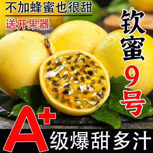 百香果黄金钦蜜9号新鲜大果