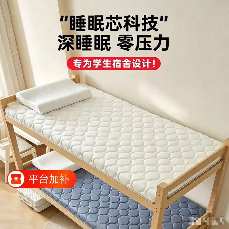 乳胶记忆棉软床垫家用卧室海绵垫90x190租房专用床褥学生宿舍垫子
