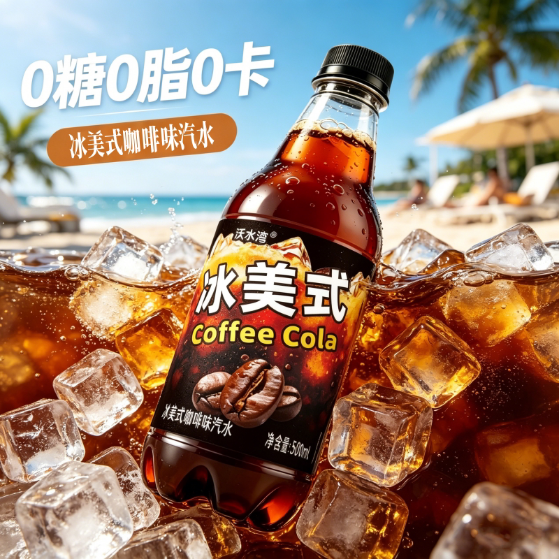 可乐冰美式咖啡味汽水提神醒脑重口味解暑包邮到家饮料气泡瓶装图片