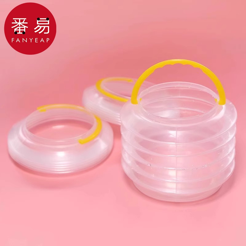 洗笔桶AA1sl001-颜料水粉绘画水彩小水桶便携手提国画油画折叠画