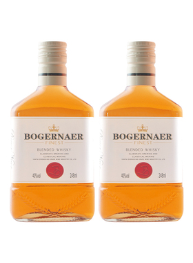 40度威士忌洋酒烈酒基酒高度酒248ml*2瓶