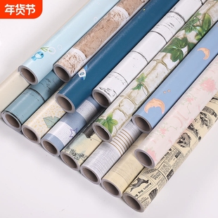 墙纸自粘卧室壁纸自粘温馨家具翻新防水贴纸大学生宿舍装饰墙贴画