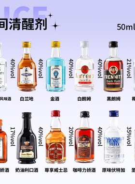 网红微醺同款小瓶洋酒套装基酒