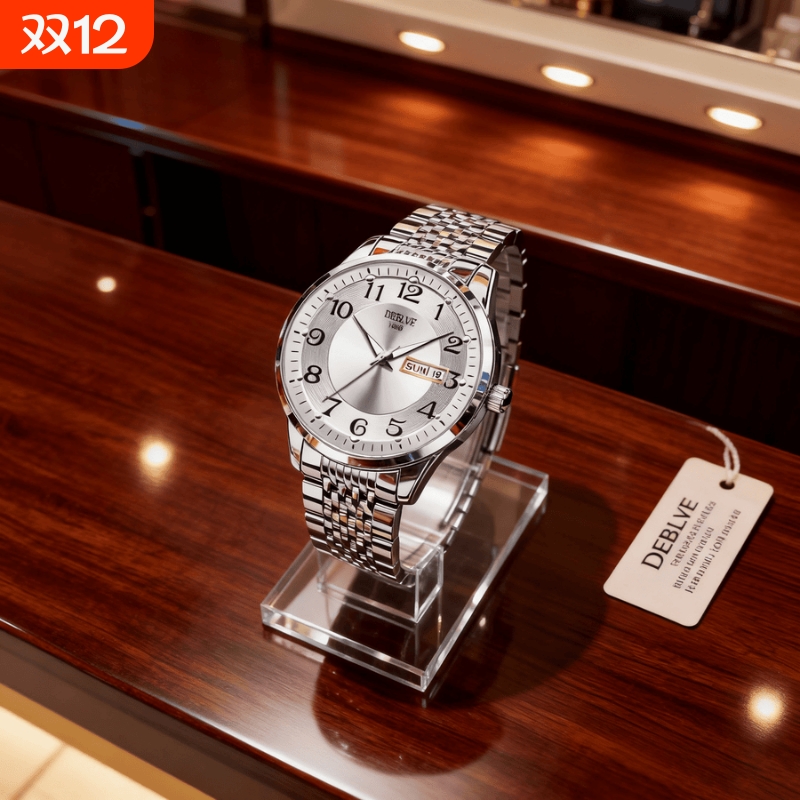 2024新款品牌手表男士非机械表全自动男款品牌防水商务钢表男生表