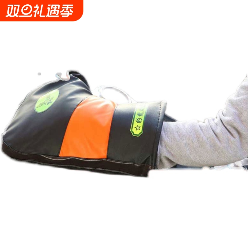 冬季大号保暖摩托车把套电动车护手套三轮车防寒防水pu皮男女加绒