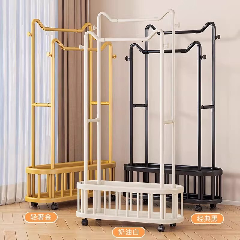 衣架落地卧室内挂衣架家用阳台轻奢晾衣架宿舍房间简易置物衣帽架