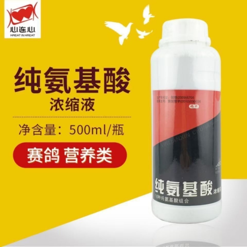 心连心鸽用/鸽子用【纯氨基酸】提供能量恢复体能调黑舌紫胸保健