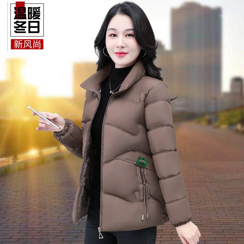 户外立领羽绒棉服女2025年冬季新款加厚短款棉衣小个子洋气时尚小