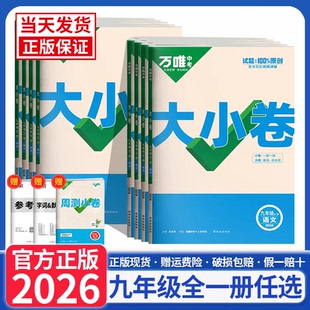 2026萬唯中考大小卷九年級全一冊上冊下冊語文數(shù)學(xué)英語物理化學(xué)政治歷史2025人教版 測試卷初中初三9年級試卷練習(xí)冊 同步單元 北師版