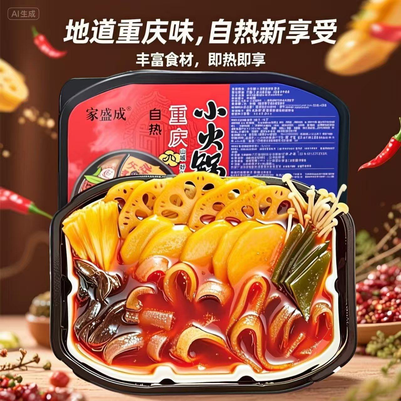 重庆风味自热火锅小火锅方便食品宿舍夜宵即食美食自加热沸腾麻辣,粮油调味/速食/干货/烘焙,自热火锅,淘宝优惠券,粉丝福利购,淘宝优惠卷