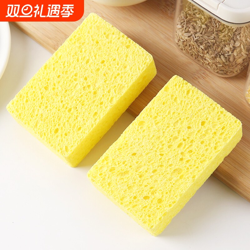 T海绵擦D1vl0-厨房洗碗清洁海绵块家用抹布刷碗刷锅去污百洁布